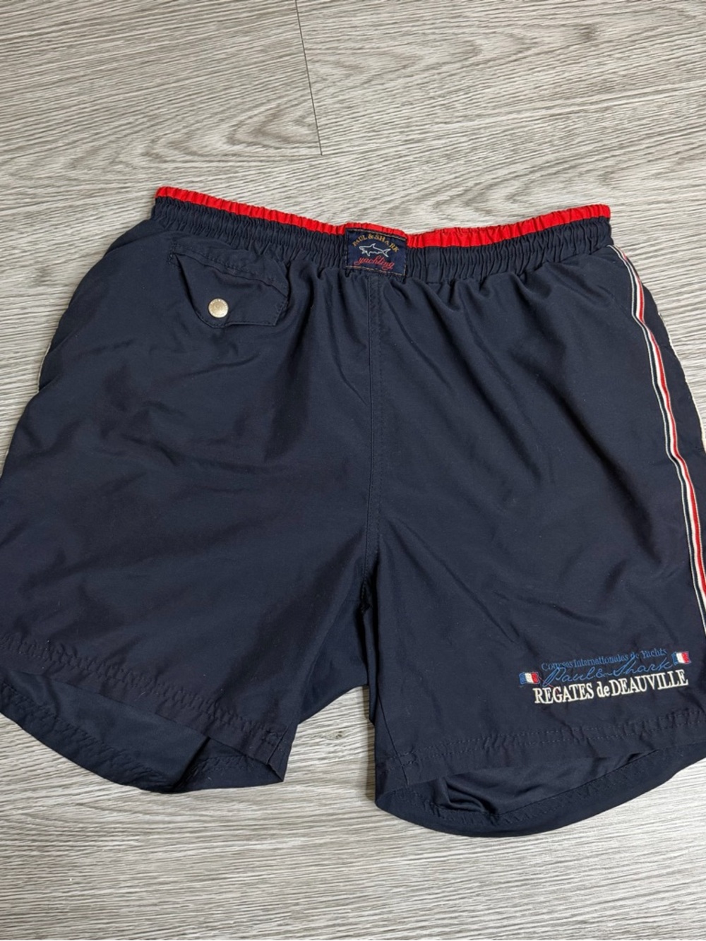 Paul & Shark Yachting Swim Shorts Navy Blue Made In Italy Sz L Men’s Regates